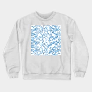 Classic Blue Abstract Crewneck Sweatshirt